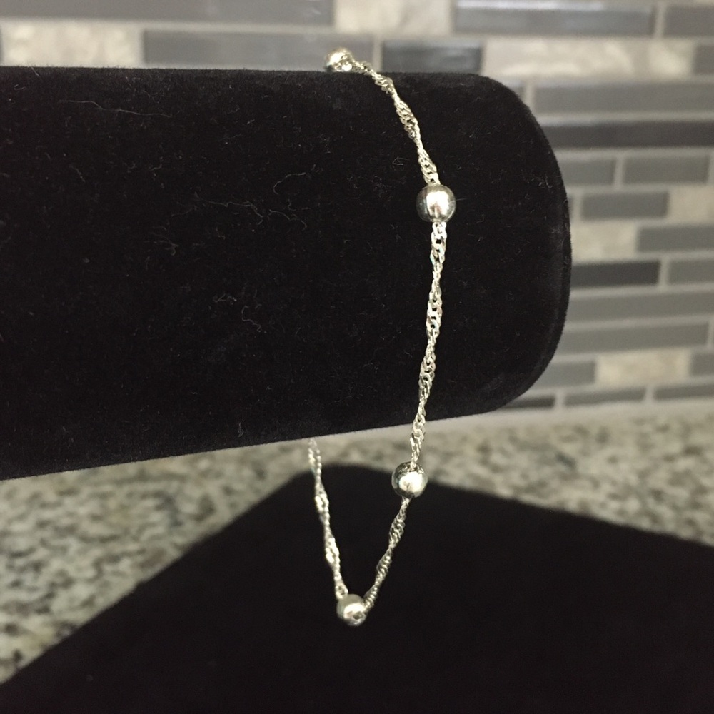 Italian Silver Ball Bracelet